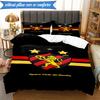 Football Club Emblem lion 3pcs K-pop music group Bedding set,Ideal for Bedroom, Dormitory,Including Duvet Cover And 2pcs Pillowcases,Fan gifts