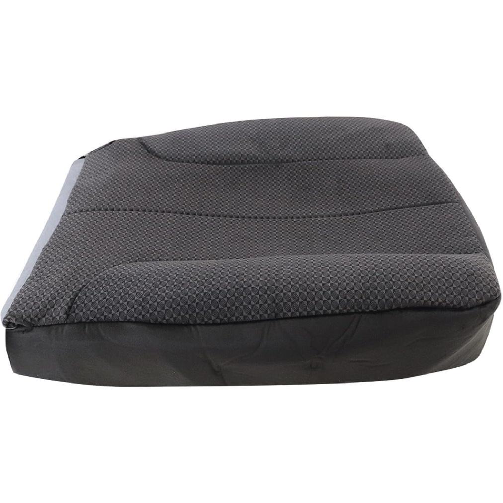NLQR Cloth Front Driver Bottom Replacement Seat Cover Dark Gray Compatible with Dodge Ram Pickup 1500 2500 3500 4500 5500 SLT Laramie ST Custom Base