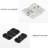 1 Pair Size L Interlocking Photo Frame Hanging Buckle Stainless Steel Furniture Connector Hanger