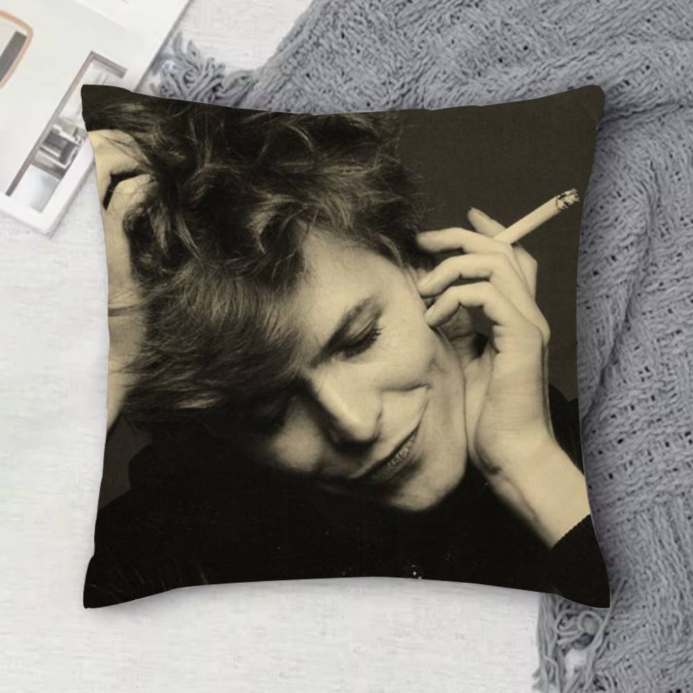 Housse de coussin décorative carrée imprimée recto-verso David Bowie pour canapé, salon, décoration intérieure