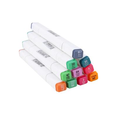 60 Sortierte Farben Alkohol Grafikmarker Set Doppelspitzen Animationsdesign Zeichenstift