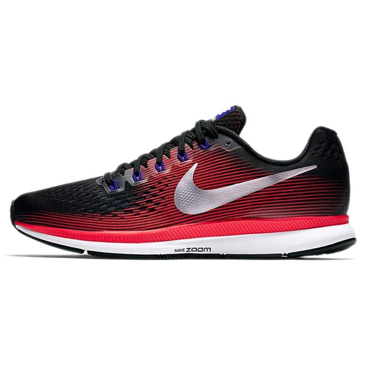 

Nike Air Zoom Pegasus 34 Black Metallic Silver Bright Crimson 880555-006 44.5