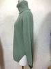 2026 Autumn/Winter Women's Knitted Mid-Length Raglan Sleeve High Turtleneck Slit Sweater Dress