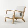 Lazy sofa Nordic single chair simple balcony home fabric milk tea shop solid wood leisure sofa for living room