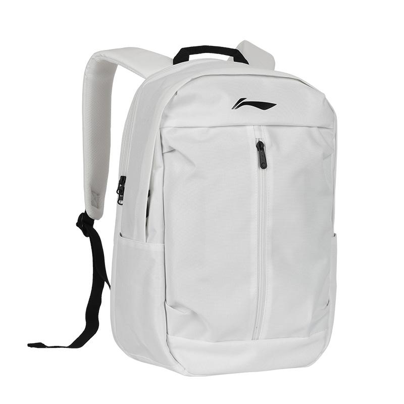 Li Ning Polyester Backpack Regular Unisex Black/White ABSV515