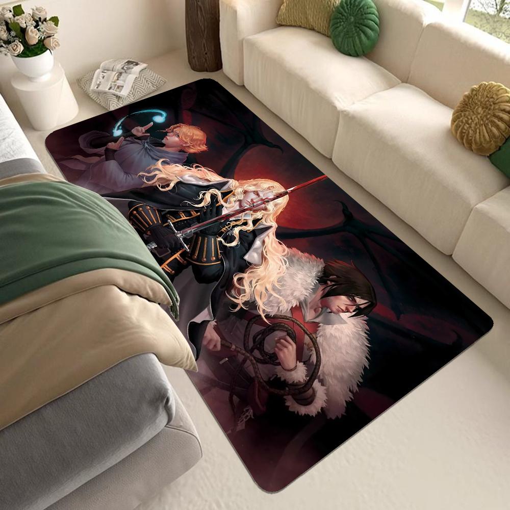 C-Castlevania Floor Mat Floor Mat Non-Slip Laundry Room Mat Laundry Decor Balcony Child Living Room Household Carpets