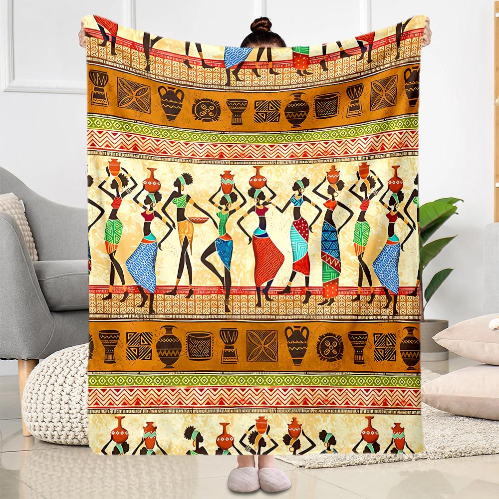 Australian Aboriginal Style 5 Blanket Durable Comfort Perfect for Bedding Bed Picnics All-Season Use Playful Design Gift for Travel Home Birthdays