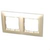 Universal 2-gang Frame IP20 / IP44, Matte Gold Simon54