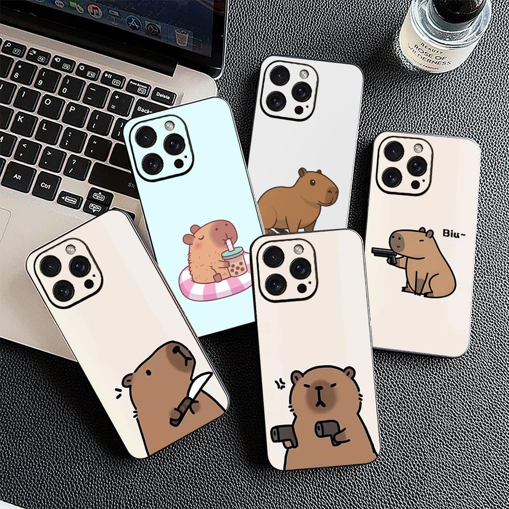 Anime Capybara Wallpaper Phone Cover for Xiaomi Redmi Note 14 13 Pro Plus ProPlus 13C 14C Pro+ 5G Protective Case