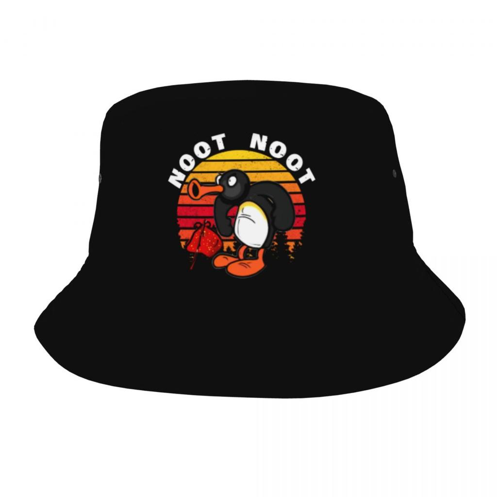 Noot Noot Honk Honk Unisex Bucket Hat Přizpůsobit Summer Beach Sun Pingu Cartoon Hat