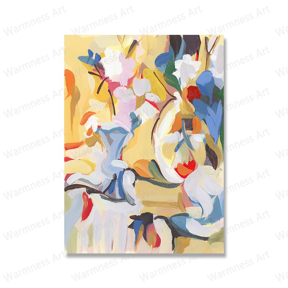 Grapefruits Lemons and Gerber Wall Art Canvas Posters Flowers Daisies Prints Modern Still Life Pictures for Kitchen Living Room No Frame