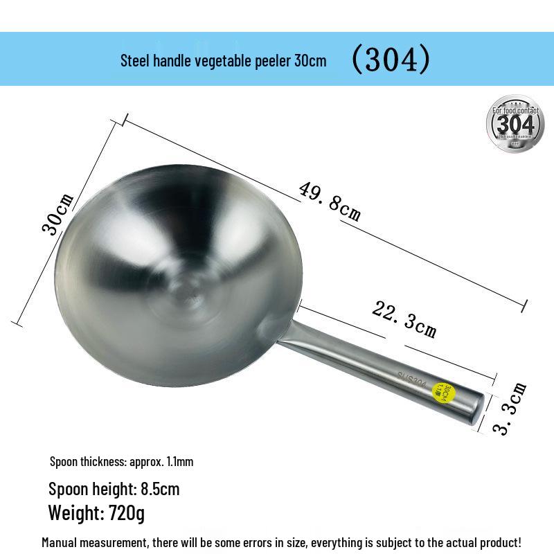 Extra Thick Stainless Steel Water & Soup Ladle Wok Spoon