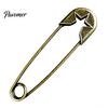 Bronze Safety Pin Vintage Pin, Large Feather Bird Leaf Flower Lapel Elegant Men Women Brooch for Coats, Jackets, Hats, Bags Durable Metal