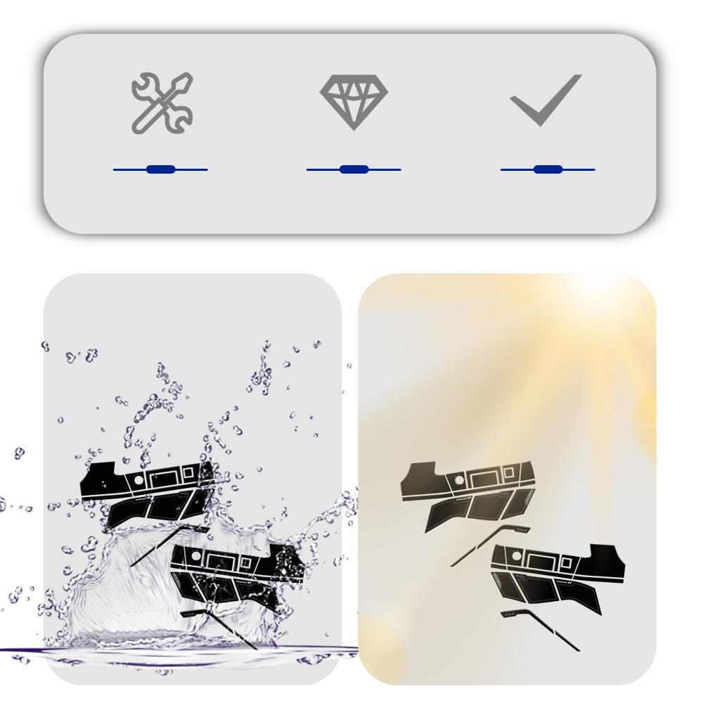Tracer 9GT+ Protective Stickers Suitcases Bags 3D Resin Sticker Protection Pad Kit Accessories For Tracer 9 Tracer 9 GT 2025