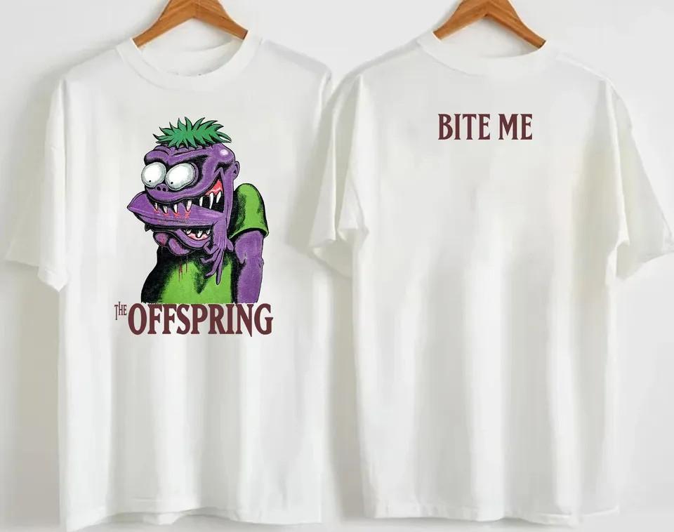 The Offspring 1995 Bite Me T-skjorte Unisex S-234XL Hvit T-skjorte E538 Unisex T-skjorte