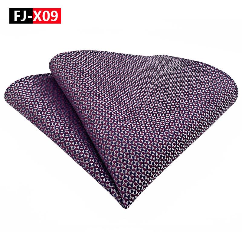 2025 Men's Versatile Floral Solid Color Polyester Pocket Square