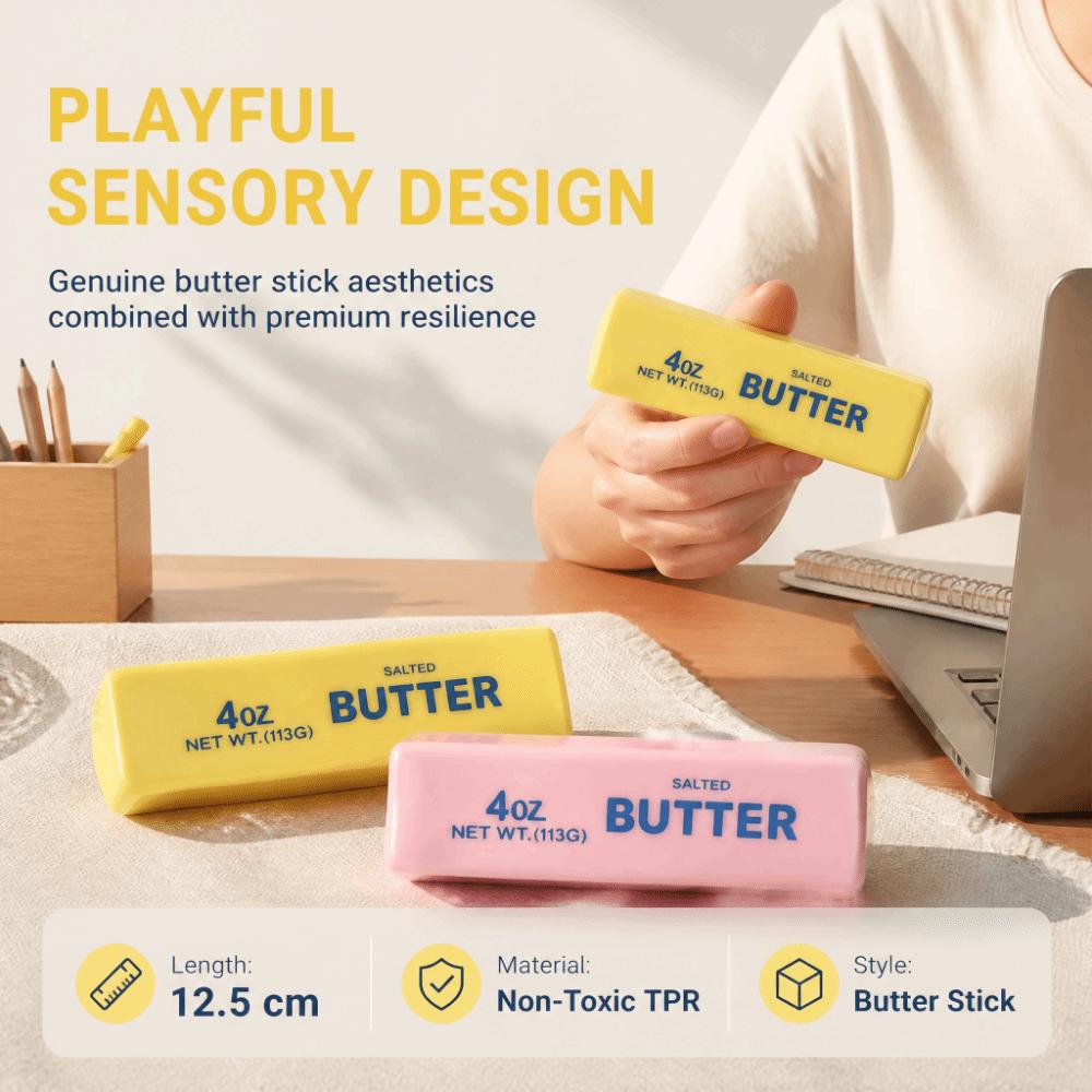 Plasticity Butter Stick Squeezing Toy Realistic Butter Stick Pinch for Kids Adults