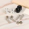 4Pcs Universal Motorcycle Rear Luggage Case Helmet Trunk Suitcase Bracket Base Plate Bushing Pad Buckle Spacers Screws Nuts