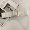Pearl Sophisticated Wide Waist Accessory For Women Chic Korean Style For Dress Enhancement