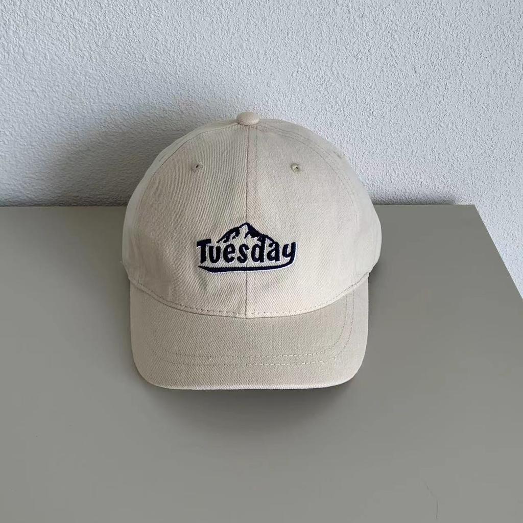 American Letter Embroidered Short Brim Baseball Cap Men Ami Kaji Retro Casual Sun Hat Women Street Versatile Hat