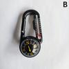 Compass Hiking Backpacking Accessories Outdoor Camping Mountaineering Buckle Mini Compass Carabiner Keychain Thermometer