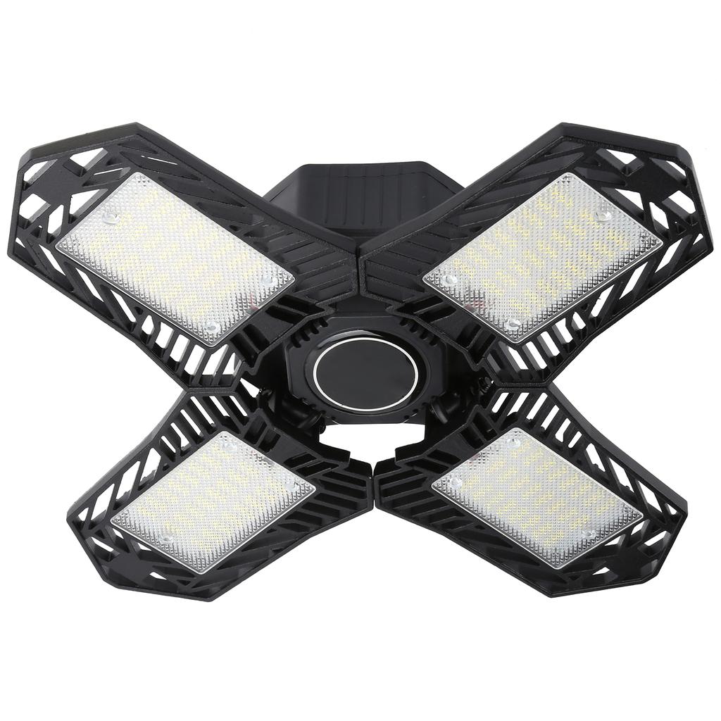 E27/E26 Garage Light with 4 Leaf 150W Waterproof Deformable Mining Lamp 85-265V 15000LM