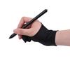 Zwei-Finger Einheitsgröße Zeichenhandschuh Künstler Tablet Malhandschuh für Rechte & Linke Hand Kompatibel mit Huion Wacom BOSTO