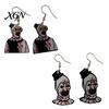 Halloween Jewelry for Women 1 Pair Theme Dangle Drop Earrings Women, Scary Blood Punk Style Statement Accessories Clown Acrylic Earrings, Creative