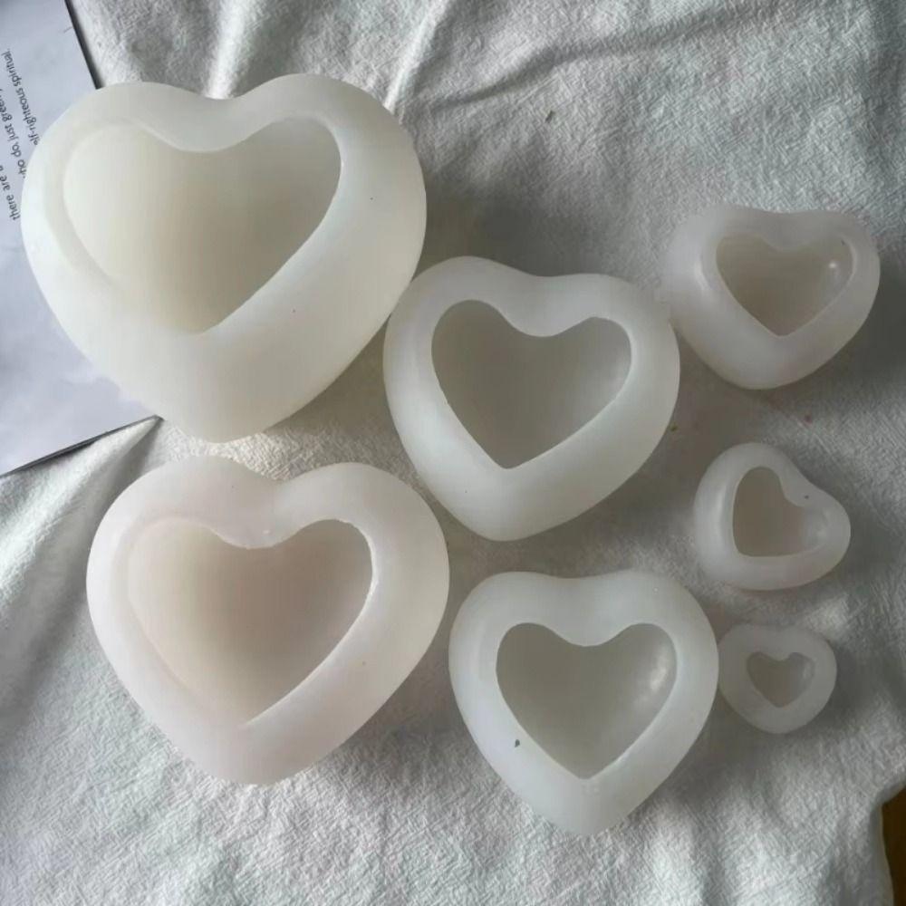 Reusable Chocolate Baking Mold S/M/L Love Heart Mold High-Quality 3D Heart Cake Mold  Resin Crafts