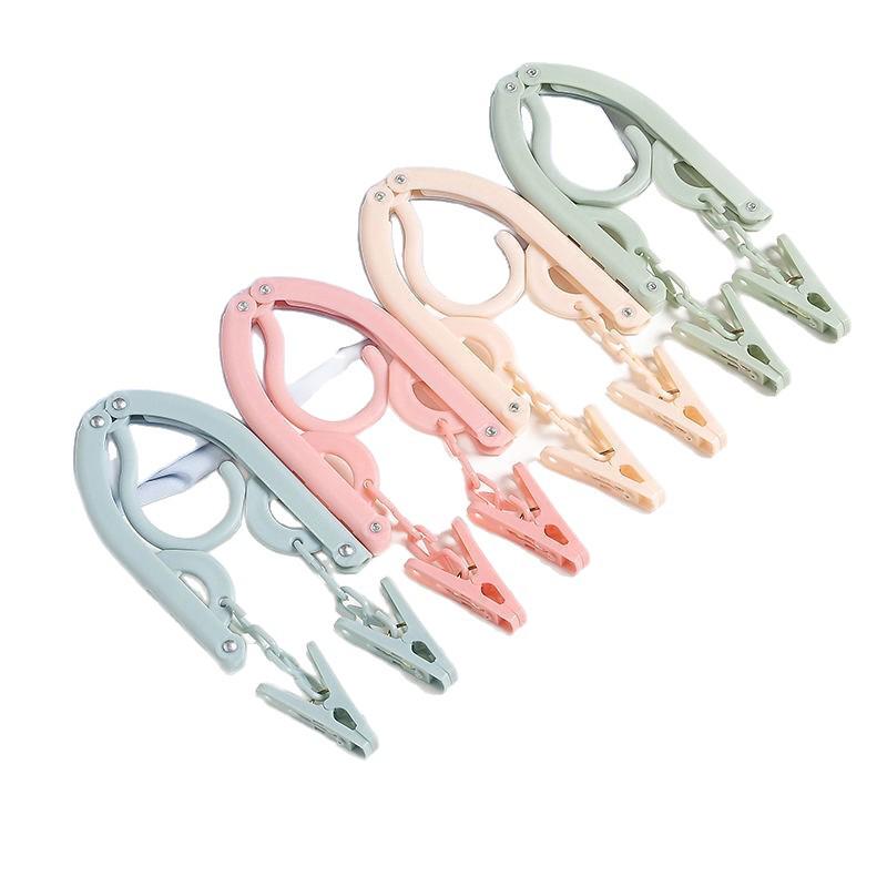 Przenośny Składany Wieszak Podróżny Pięciodirkowy: Wielofunkcyjna Jednorazowa Suszarka na Podróże Służbowe, do Hoteli i Akademików