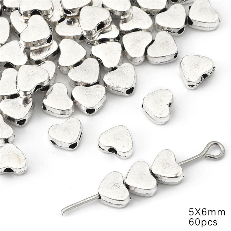 10-50 stk Legering Hjerte Butterfly Anheng Charms Shell Leaves Perler For DIY Armbånd Å gjøre smykker Funn