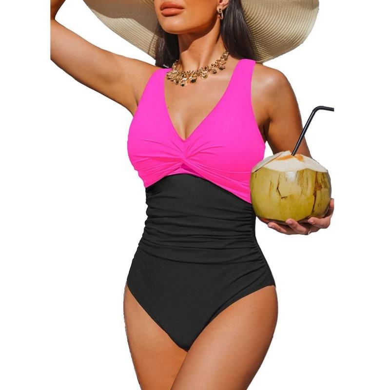 

New Popular One-piece Bikini Sexy Leopard Print Splicing European and American Thin Waist Swimsuit Swimsuit XXL