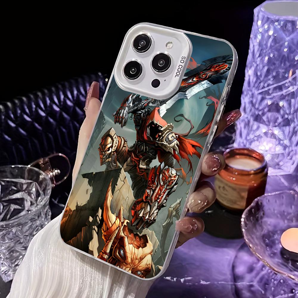 Game Darksiders Mobile Phone Case for iPhone 17 16 15 14 13 12 11 X XR XS 8 7 Air Pro Max Plus White Translucent Colorful Cover