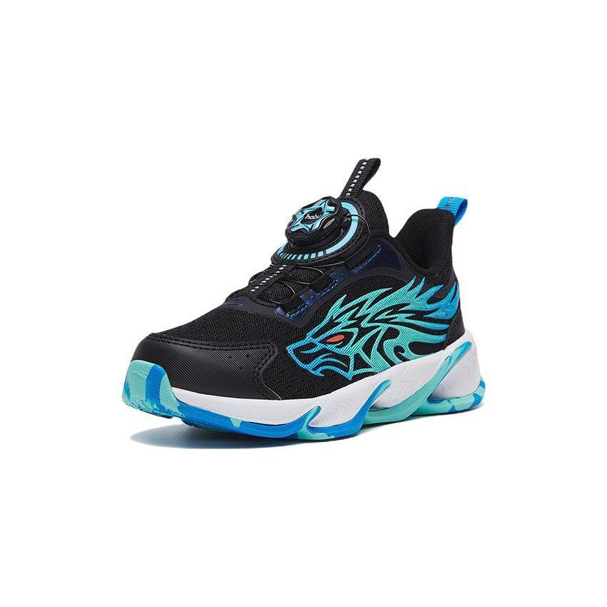 Anta Durable Low-Top Kids Running Shoes Kids sneaker Black Blue Green 312319912-3
