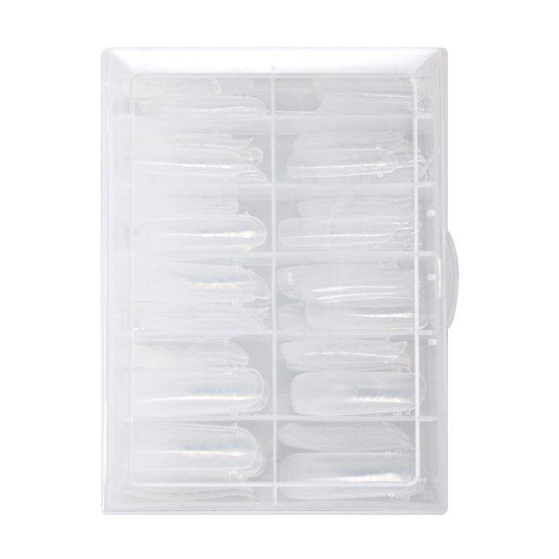 Nail Crystal Extension Mold: 120-Piece Boxed Gel Nail Tips with Scale