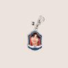 BTS Vintage Frame Acrylic Keychain, Bangtan Boys Photo Keyring with Member Name Banner, Kpop Idol Bag Pendant for ARMY Fans