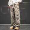 Xiaofu Men's 2025 American Style Casual Straight Leg Cargo Pants