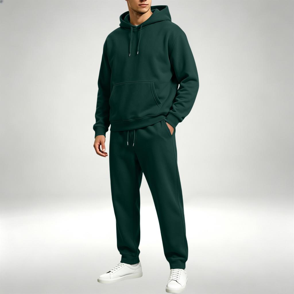 Herren Pullover Hoodie Sweatshirt Set für sportliche Freizeitkleidung