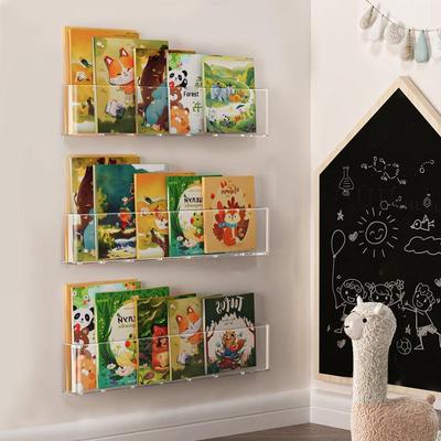 Transparent Wall-Mounted Acrylic Children's Book Display Stand