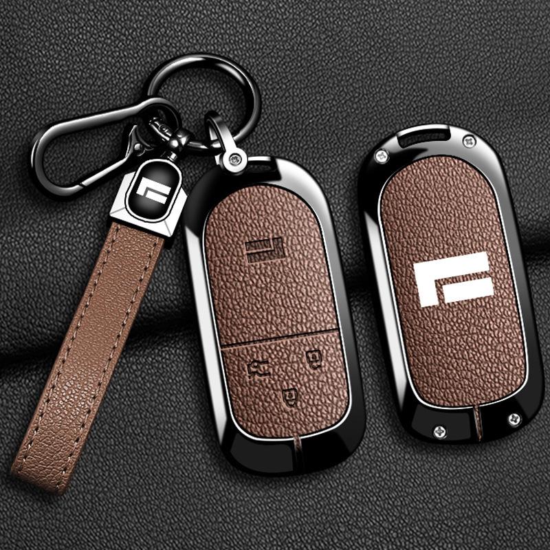 Jishi 01 Key Case: Universal 7-seater & Exclusive 6-seater Metal Shell Keychain for Men & Women