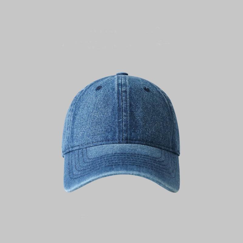 

Легкая кепка из денима однотонного цвета, детская, подчеркивающая лицо, маленькая, универсальная, выстиранная бейсболка, мужская весенне-летняя шляпа от солнца, детская adjustable темно-синий