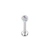 Bobisty 16G Hypoallergenic Stainless Steel Labret Lip Stud Piercing for Women Men CZ Forward Helix Earrings Cartilage Piercing