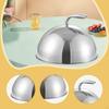 Stainless Steel Food Dome Basting Cover Display Convenient Multifunction Dust Serving Plate