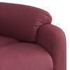 Electric Massage Recliner with Rising Function Burgundy Fabric