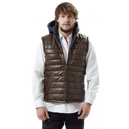 

Мужские талии Мужской коричневый жилет Slim Fit