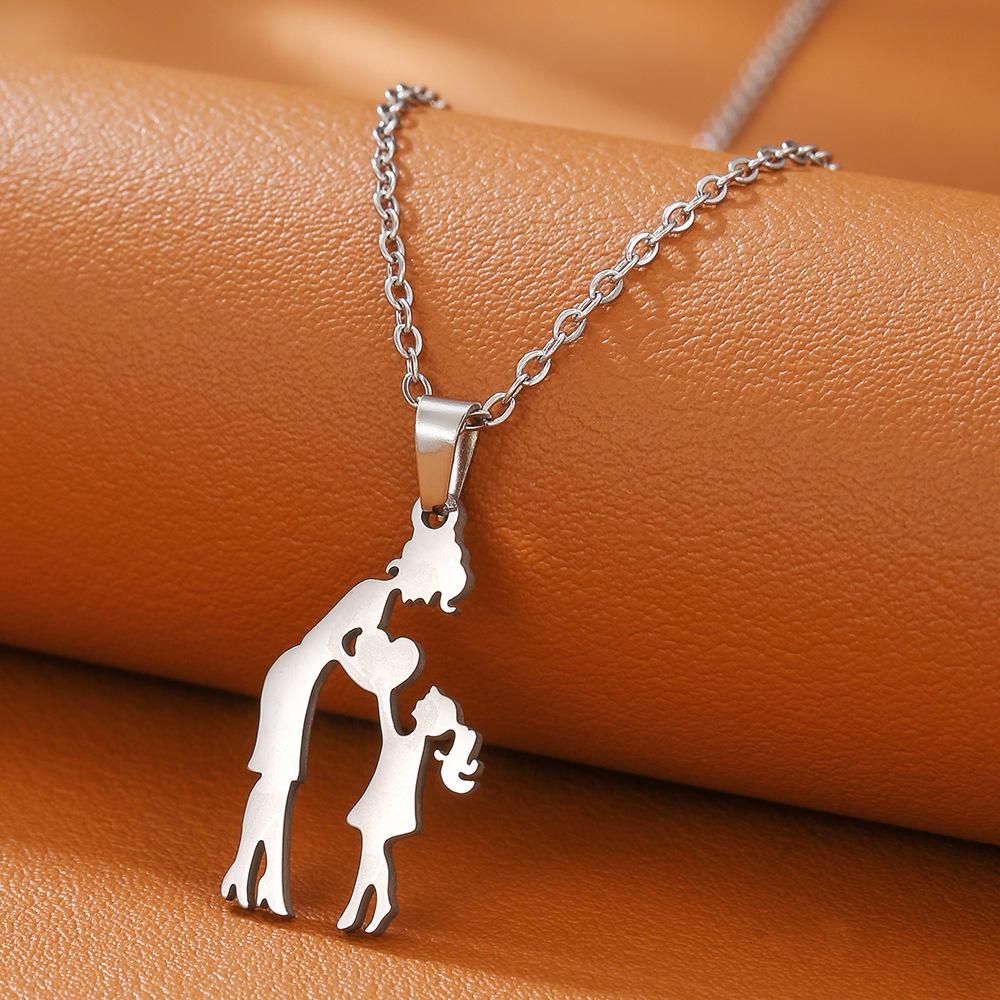 

18K Gold Plated Heart Necklace for Mother s Day - Parent-Child Jewelry for Mom and Kids