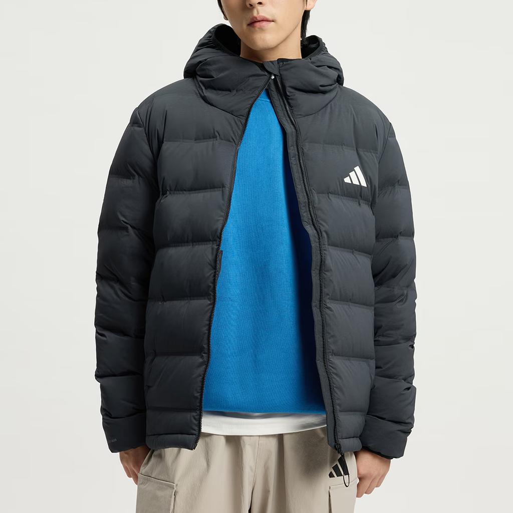Adidas Helionic FW25 Stretch Kapuzen-Daunenjacke Herren Jacke KH3993