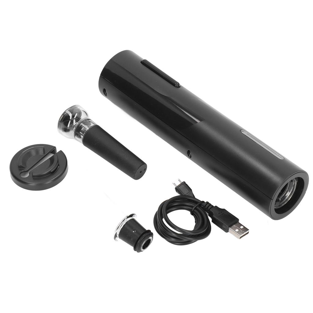Automatic Electric Wine Opener Set Wine Pourer Vacuum Pumping Cork USB Charger for Party Kitchen