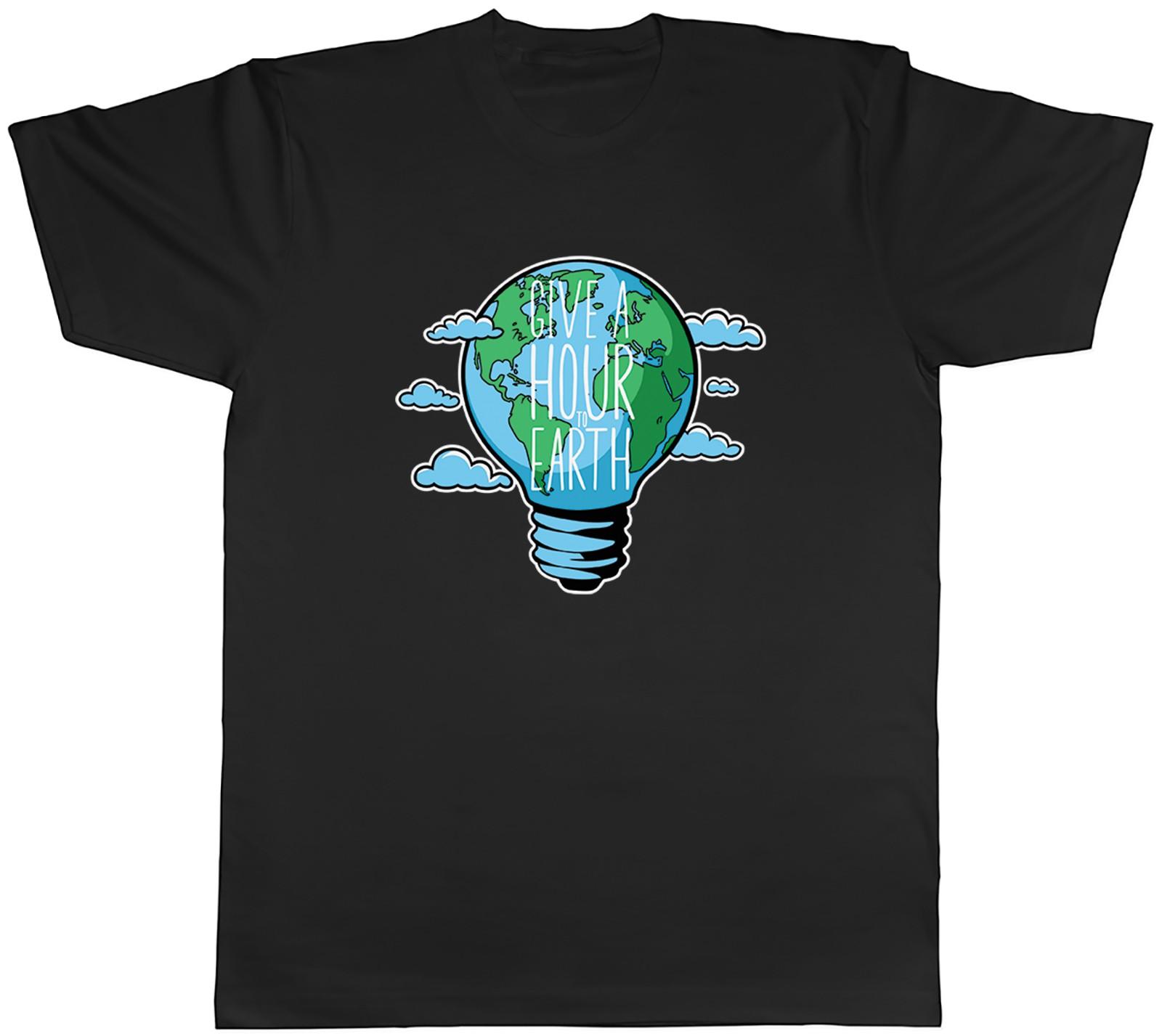 Earth Hour Day Give a Hour to Earth Mens T-Shirt Tee Gift Top XXXL