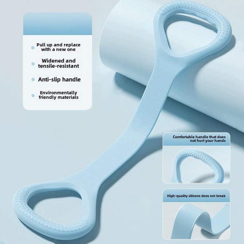 1Pc Elastic Belt Home Fitness Equipment Women Open Shoulder Back Rope Elastic Belt Open Stretching Practice Tensioner Yoga Tools